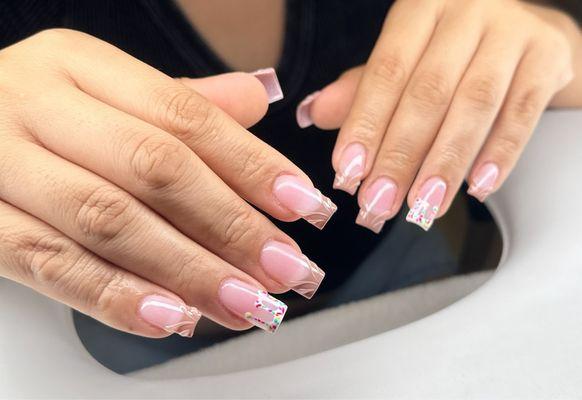 Pink Nails