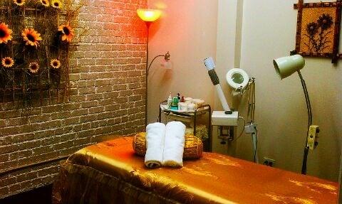 One of the beautiful massage rooms