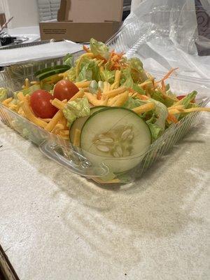 Hair in salad