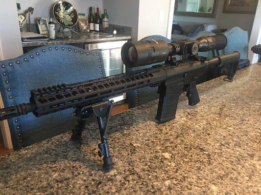 Bushmaster 308 with SLR rail, THOR thermal scope