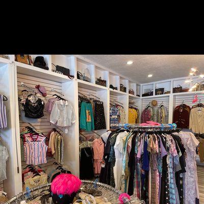 Racks of lovely clothes