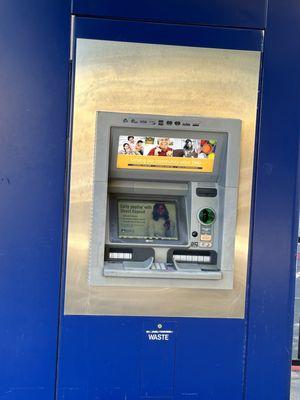 Walk-up ATM machine directly outside