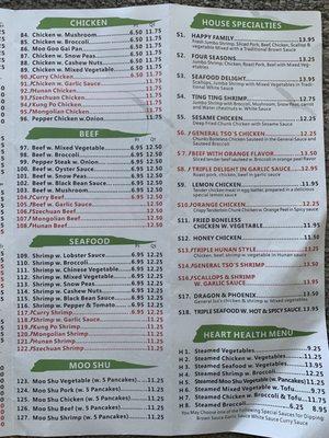 Menu - current as of Sep 13 2021