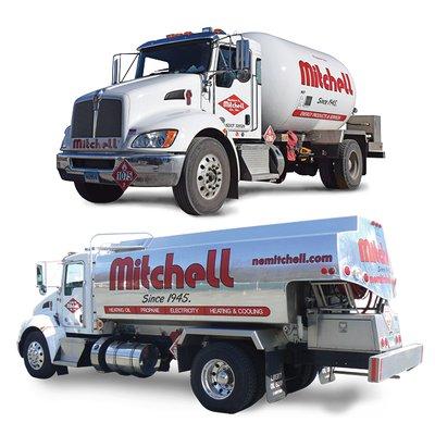 Mitchell Propane and Heating Oil Delivery Trucks