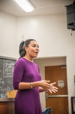 Speaking at UCLA.