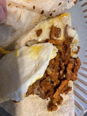 What to expect if you order a Breakfast Cheese Taco.