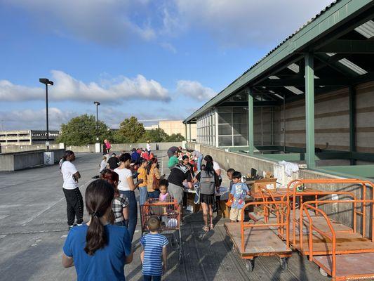 Kids workshop on second floor of garage