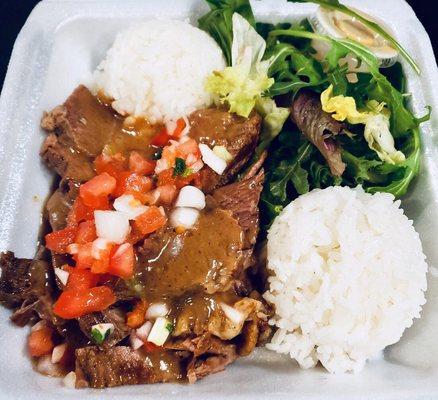 Braised beef with homemade gravy