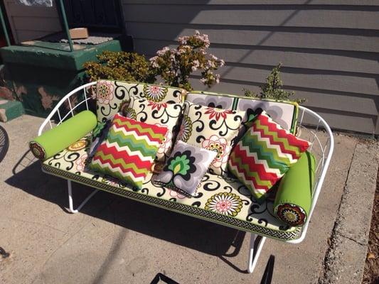 Vahid did a beautiful job on our outdoor couch.