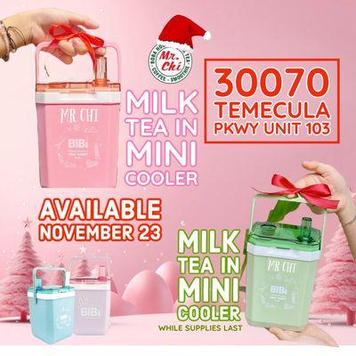 Milk Tea in Mini cooler is back with new style , beautiful look, very convenient