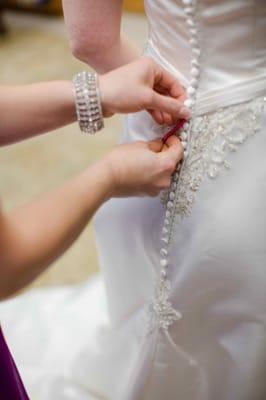 Perfect wedding dress alterations!