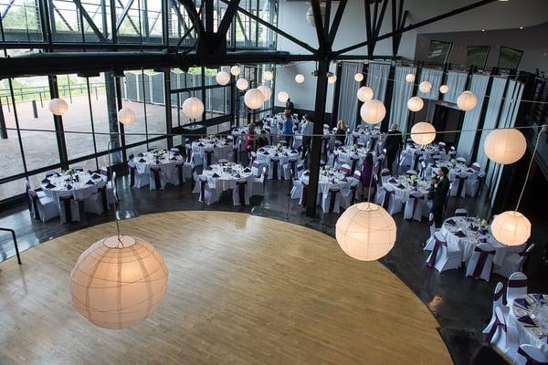 View from the second floor: Dance floor