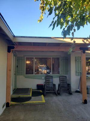 Addition patio roof