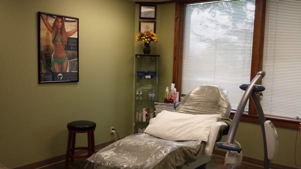 One of the treatment rooms