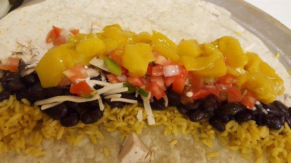 Mango Chicken Burrito