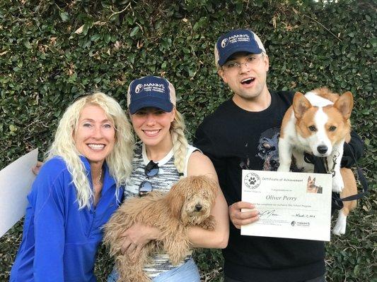 Obedience  Training grads with The Band Perry, so much fun!