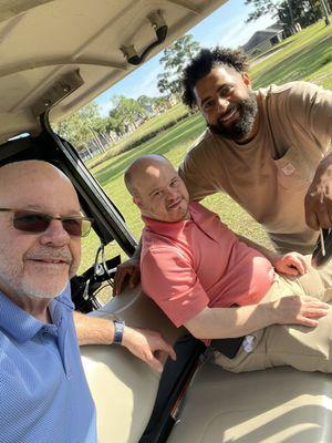 3 guys golfing