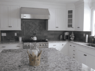 A beautiful light and airy kitchen.