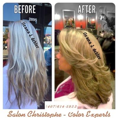 From old to new!  2 color partial highlights, and a fabulous haircut and style by ileana