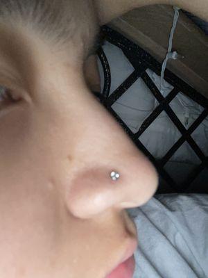 Nose piercing