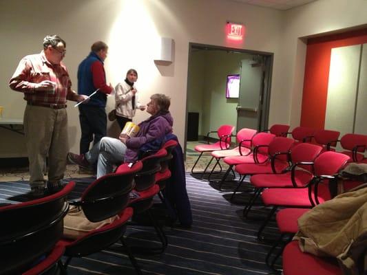 Smaller theatre has flat seating