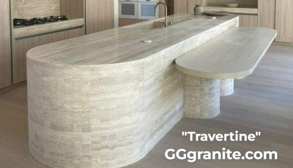 Travertine Countertops installation