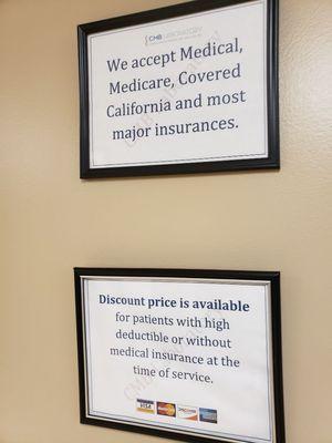 Discount prices for uninsured patients