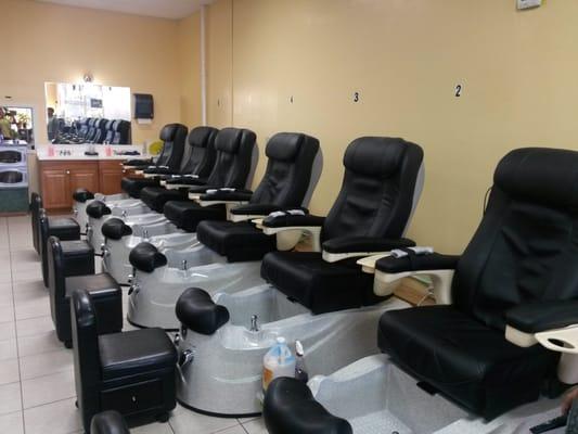 Spa Pedicures Center. "New Pipeless Jet Tubs are our #1 Sanitary concerns ".