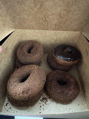 Churro and chocolate donuts