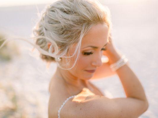 A gorgeous updo from one of our weddings at Salon Teez