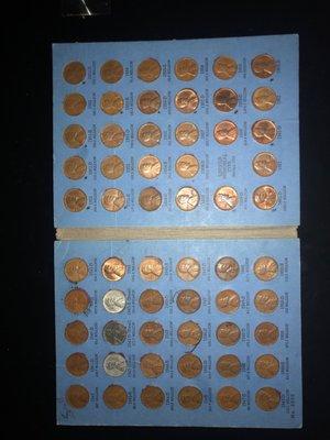 Lincoln head cent collection