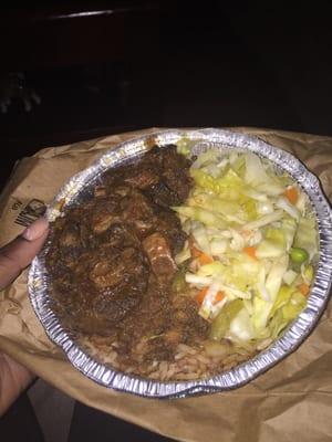 Medium oxtail dinner