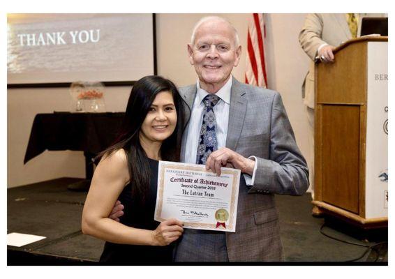 Ashley with Mentor, Bruce Mulhearn