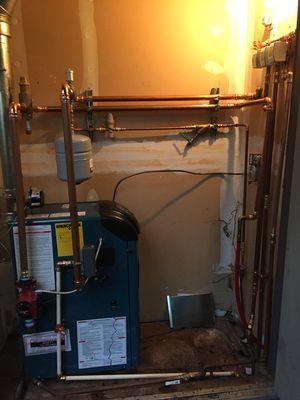 We do boilers, radiators, and in floor radiant!