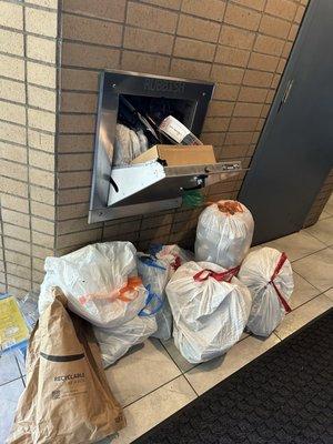 Weekly trash pile up, no ventilation in buildings and always smells like trash 24/7