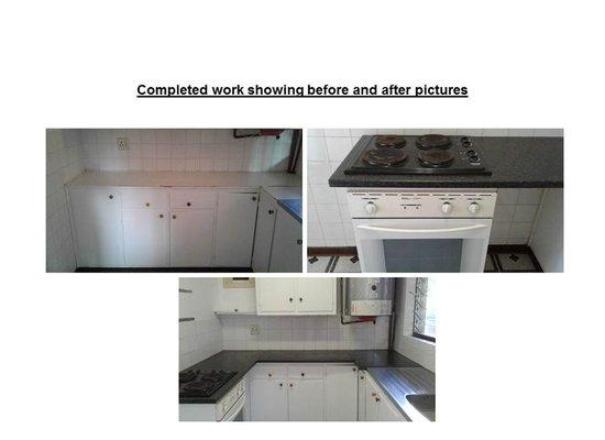 Kitchen remodeling  before and after photo