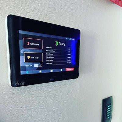 Sophisticated security panel provides on simple app for complete control of your home or business.