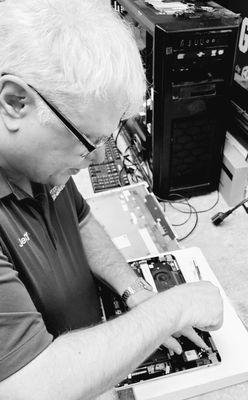 Meet Jerry, our Lead Tech. He has more technical experience than a supercomputer has processing power!  :-)