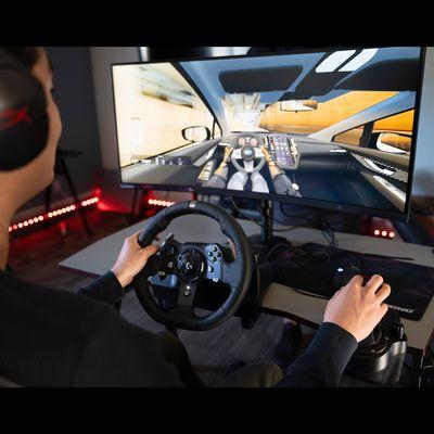 V1 Racing SIM. We just got a NextLevel Racing Cockpit for added realism!