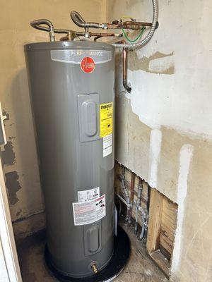 Water heater replacement- great job!!!