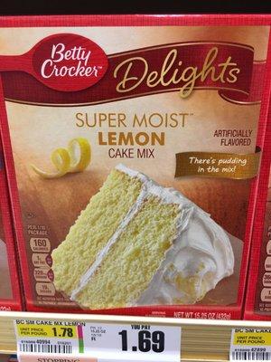 Lemon cake !  Box but hey it's not bad !