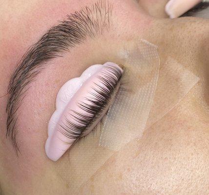 Process of lash lift