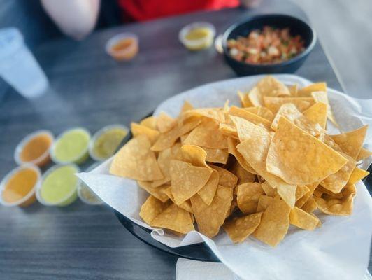 Chips and salsa generous portions!!