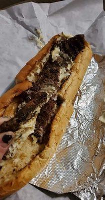 "Cheesesteak sub"