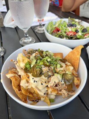 Mojo Pork Wonton Nachos