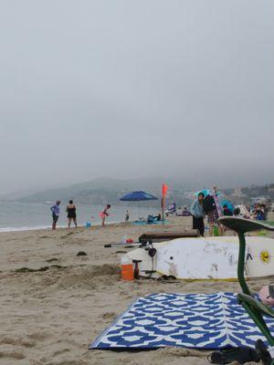 Slightly crowded Beach