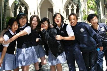 Students of St. James' Episcopal School