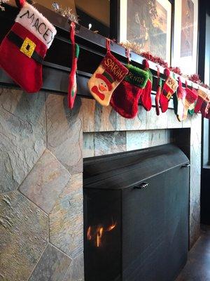 Stockings are hung