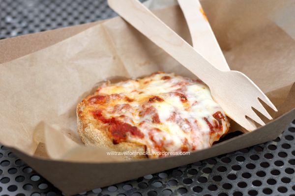 Princeton Pizza Muffin ($3.50) - half of a toasted Lillipies English muffin topped with marinara sauce and cheese