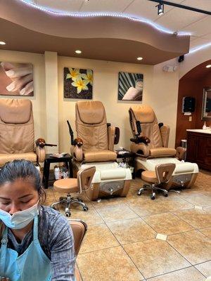 Pedicure area